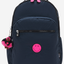 KIPLING Seoul Lap Pink Fun Blue Large backpack (with laptop compartment) I8682-9KS