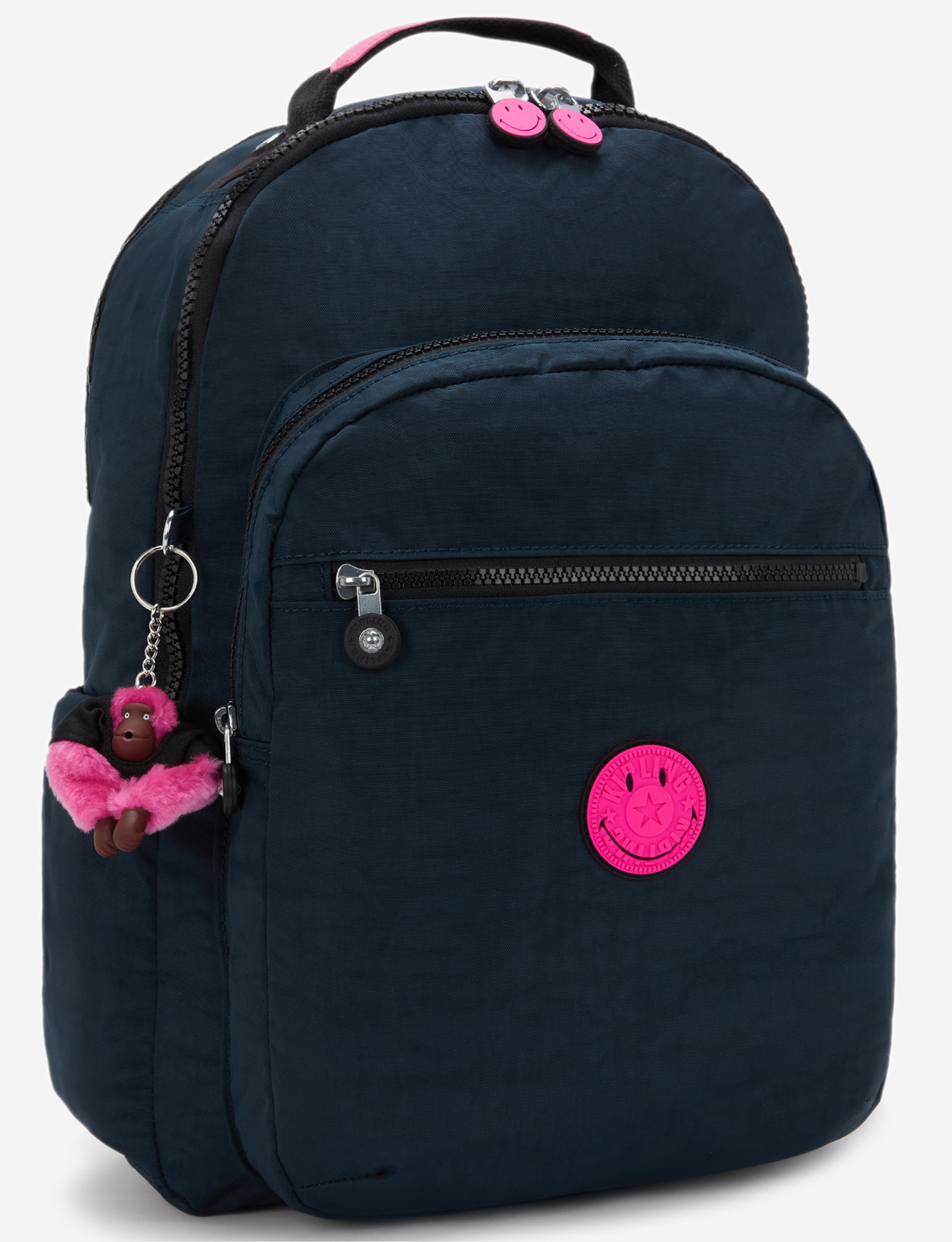 KIPLING Seoul Lap Pink Fun Blue Large backpack (with laptop compartment) I8682-9KS