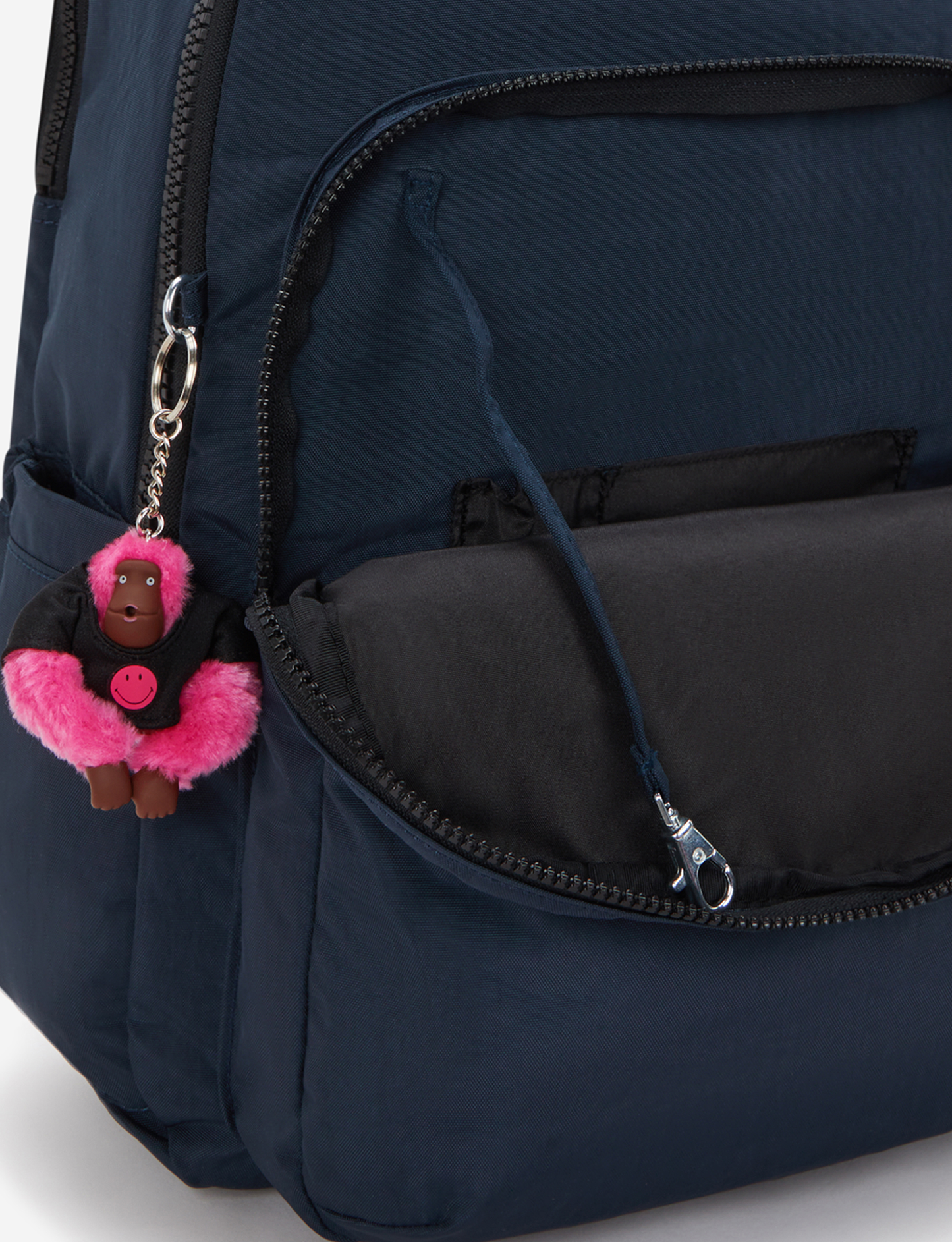 KIPLING Seoul Lap Pink Fun Blue Large backpack (with laptop compartment) I8682-9KS