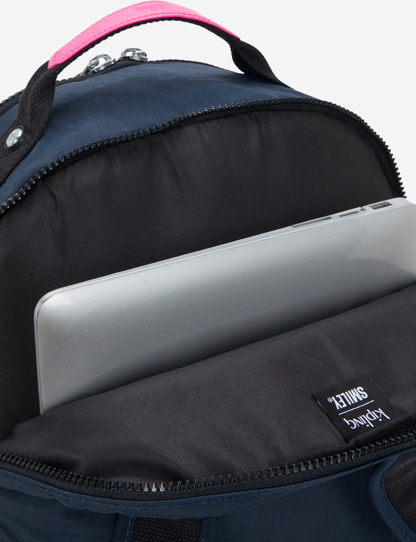 KIPLING Seoul Lap Pink Fun Blue Large backpack (with laptop compartment) I8682-9KS