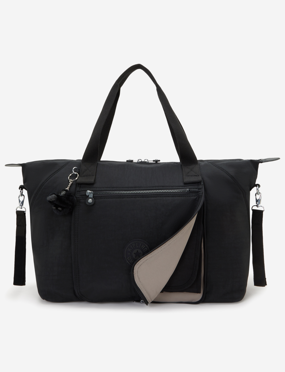 KIPLING New Art M Babybag Black Noir Large baby bag (with changing mat) I9928-P39