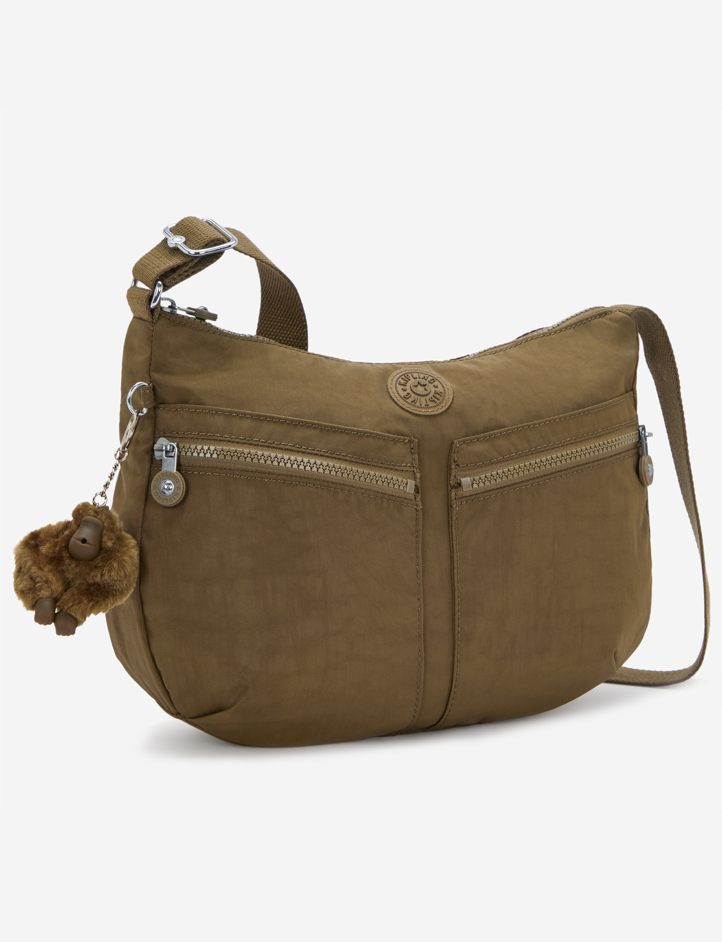KIPLING Izellah Smooth Khaki Medium crossbody 02144-1NA