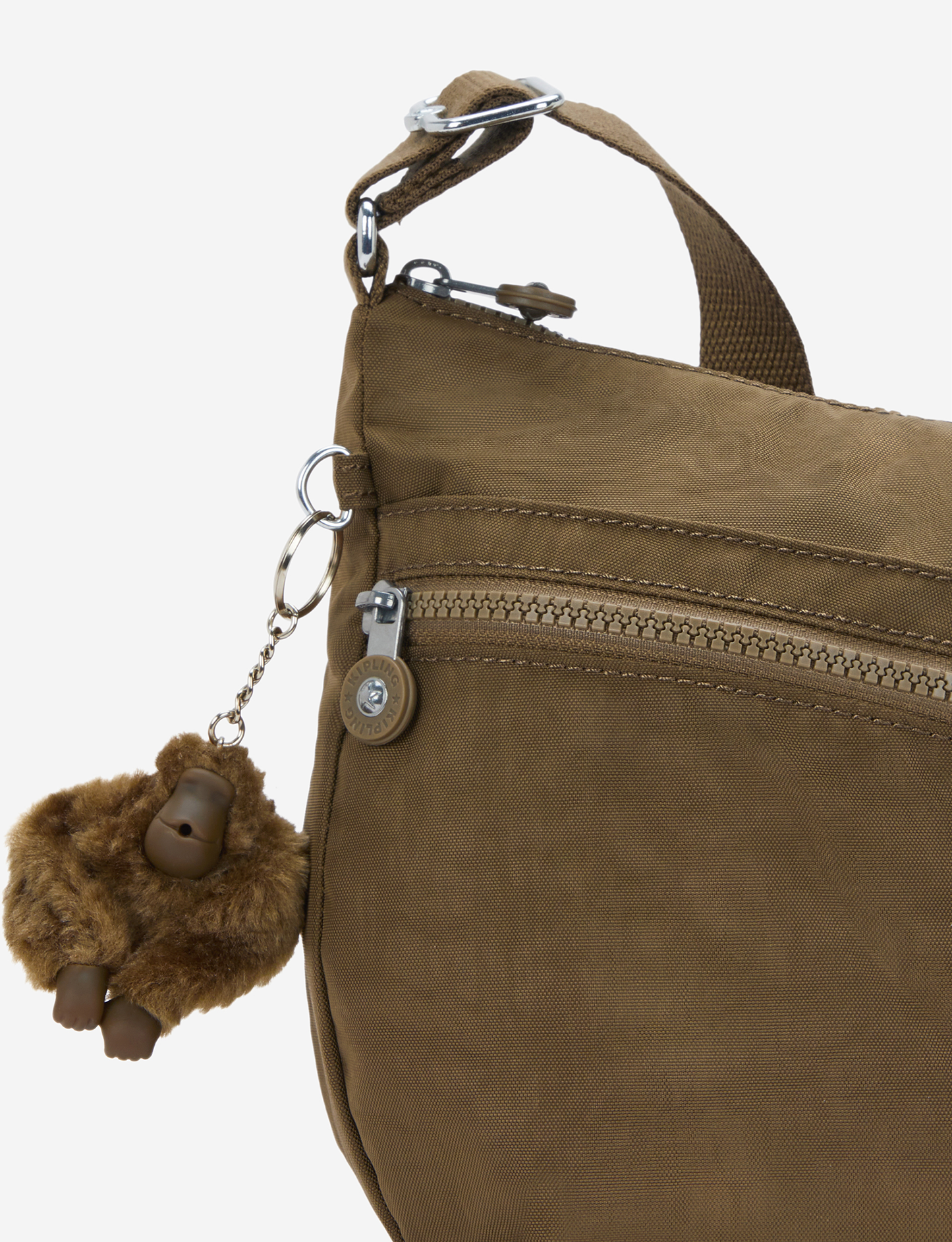 KIPLING Izellah Smooth Khaki Medium crossbody 02144-1NA