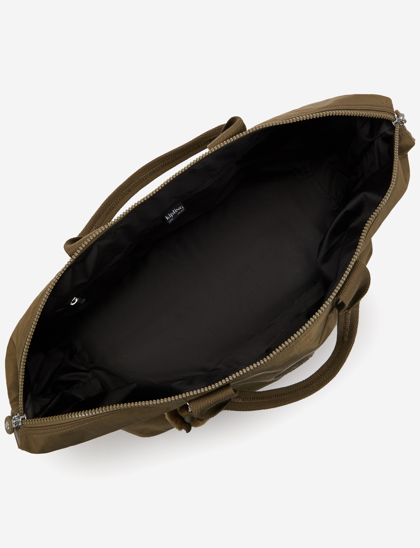 KIPLING Bori Smooth Khaki Large weekender (with trolley sleeve and removable shoulderstrap) I4582-1NA