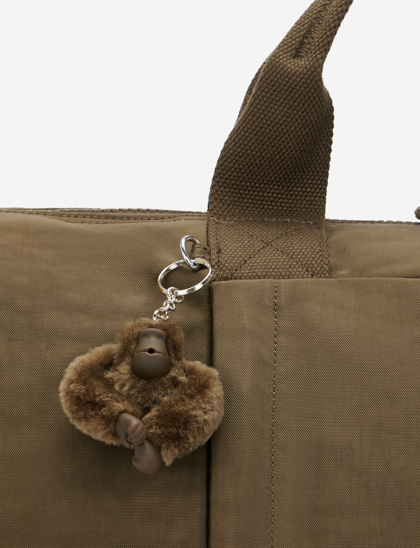 KIPLING Bori Smooth Khaki Large weekender (with trolley sleeve and removable shoulderstrap) I4582-1NA