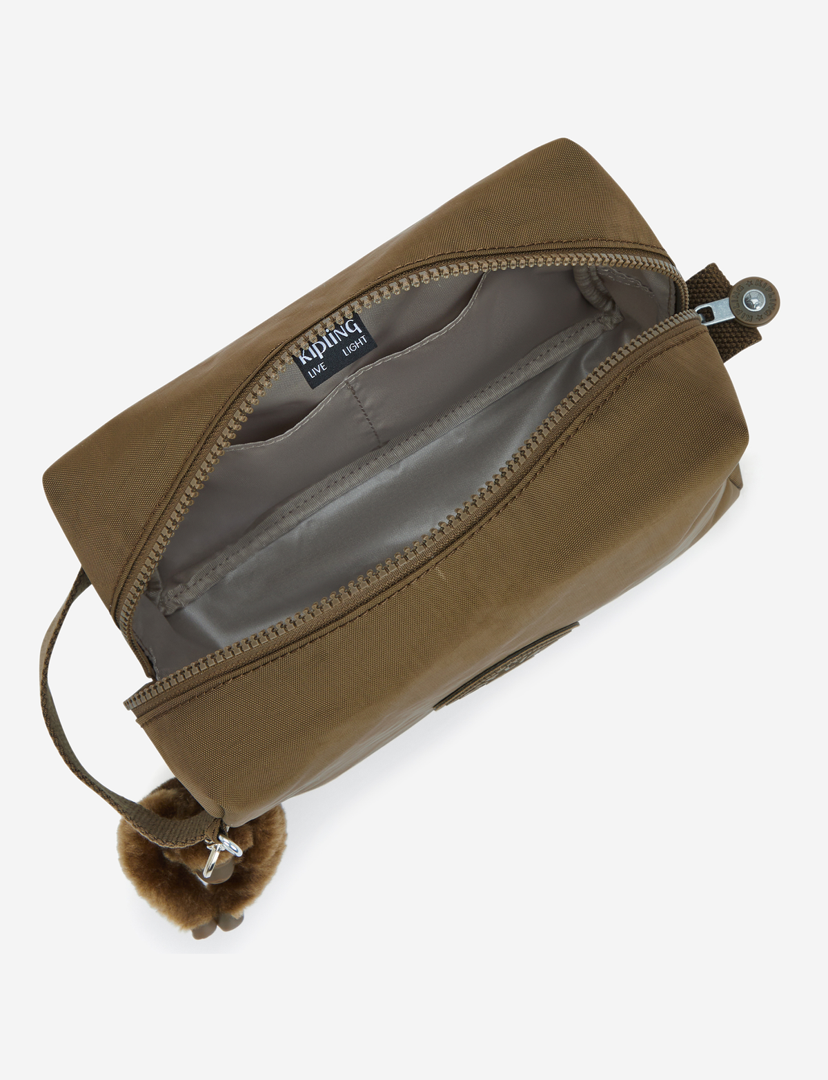 KIPLING Parac Smooth Khaki Large toiletry bag I2887-1NA