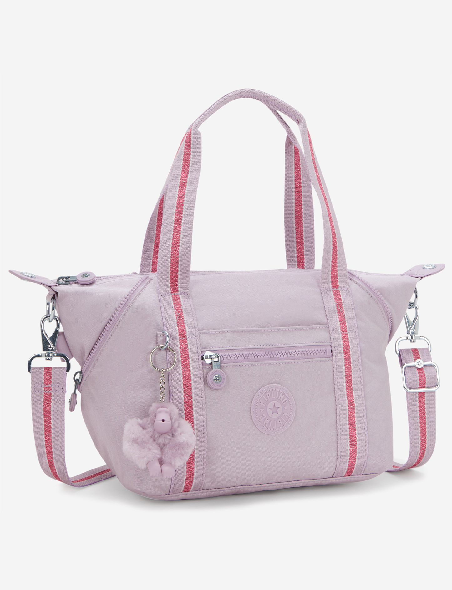 KIPLING Art Mini Lilac Shimmer Small handbag (with removable shoulderstrap) 15410-9GO