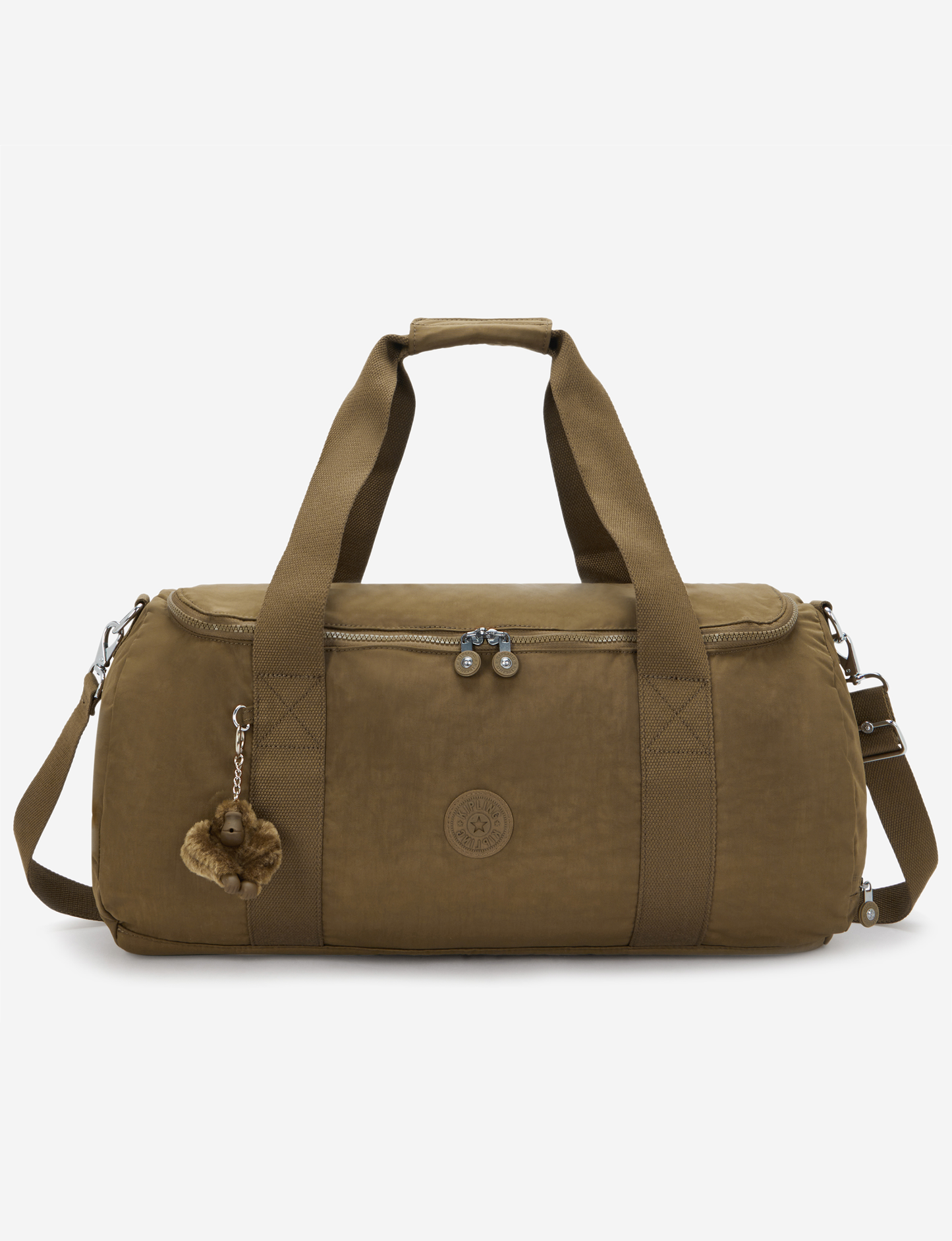 KIPLING Argus S Smooth Khaki Small weekender I6810-1NA