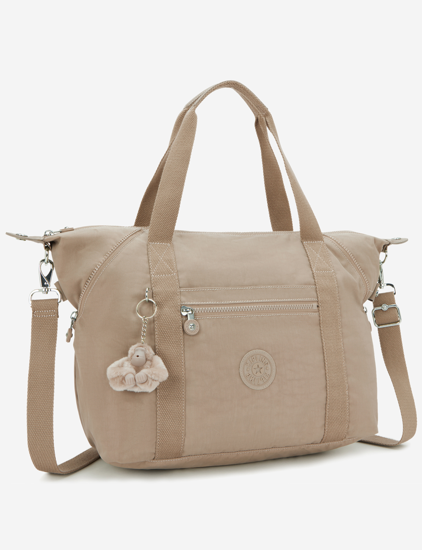 KIPLING Art Soft Taupe Medium tote (with removable shoulderstrap) 10619-4PW