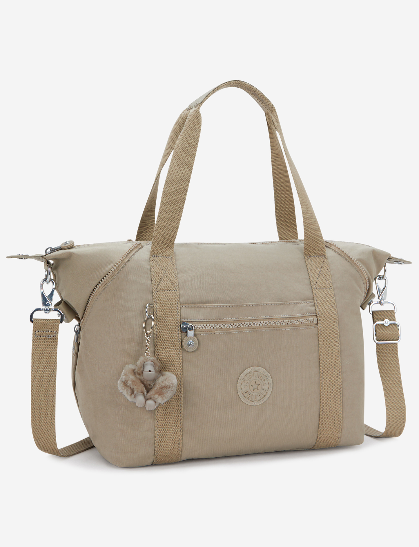 KIPLING Art Soft Taupe Medium tote (with removable shoulderstrap) 10619-4PW