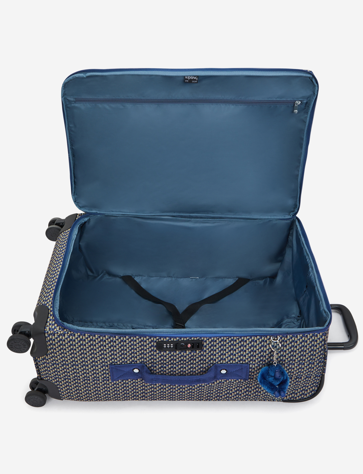 KIPLING Jet M Blue on Wire Medium wheeled luggage I9613-9PC