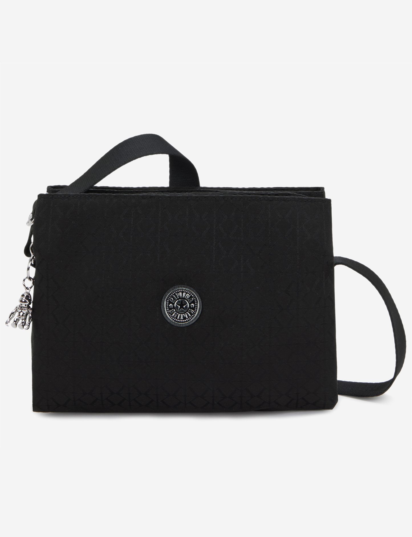 KIPLING Fabya Noir Sign Jq Medium crossbody I9846-4NW