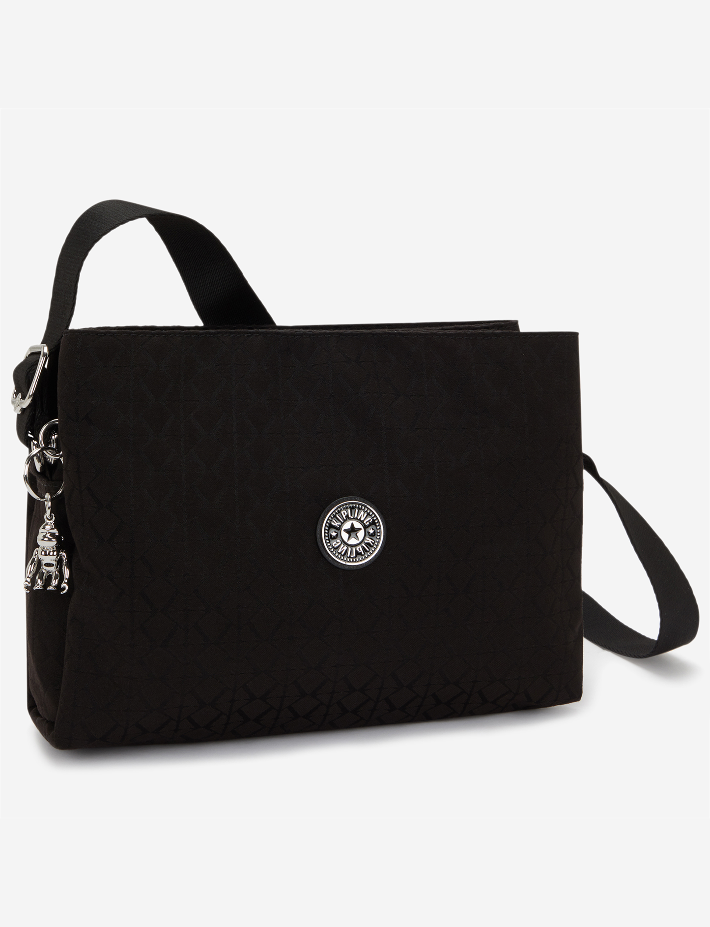 KIPLING Fabya Noir Sign Jq Medium crossbody I9846-4NW