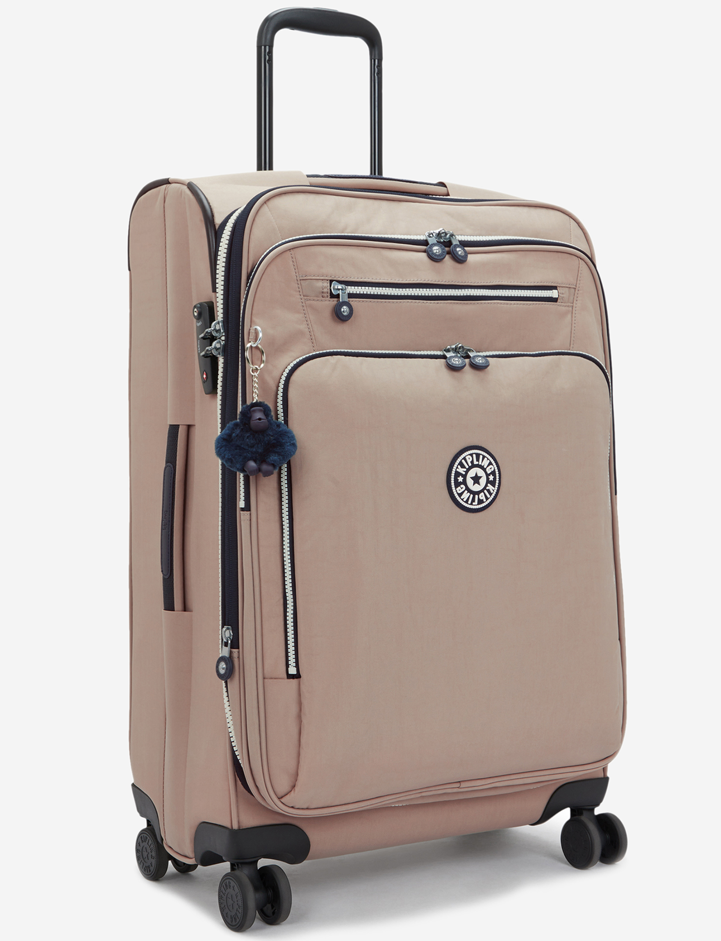 KIPLING New Youri Spin M Soft Taupe C Medium expandable wheeled luggage I7706-7ML