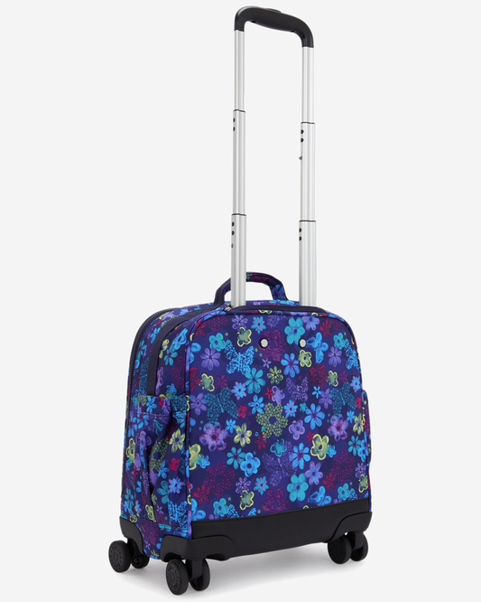 Kipling  New Storia S Dark Flwr Stamp Medium Wheeled Bag I8671-4FM