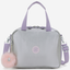 Kipling  Miyo Silver Glow Met Large LunchBag with Trolley Sleeve I7363-54M