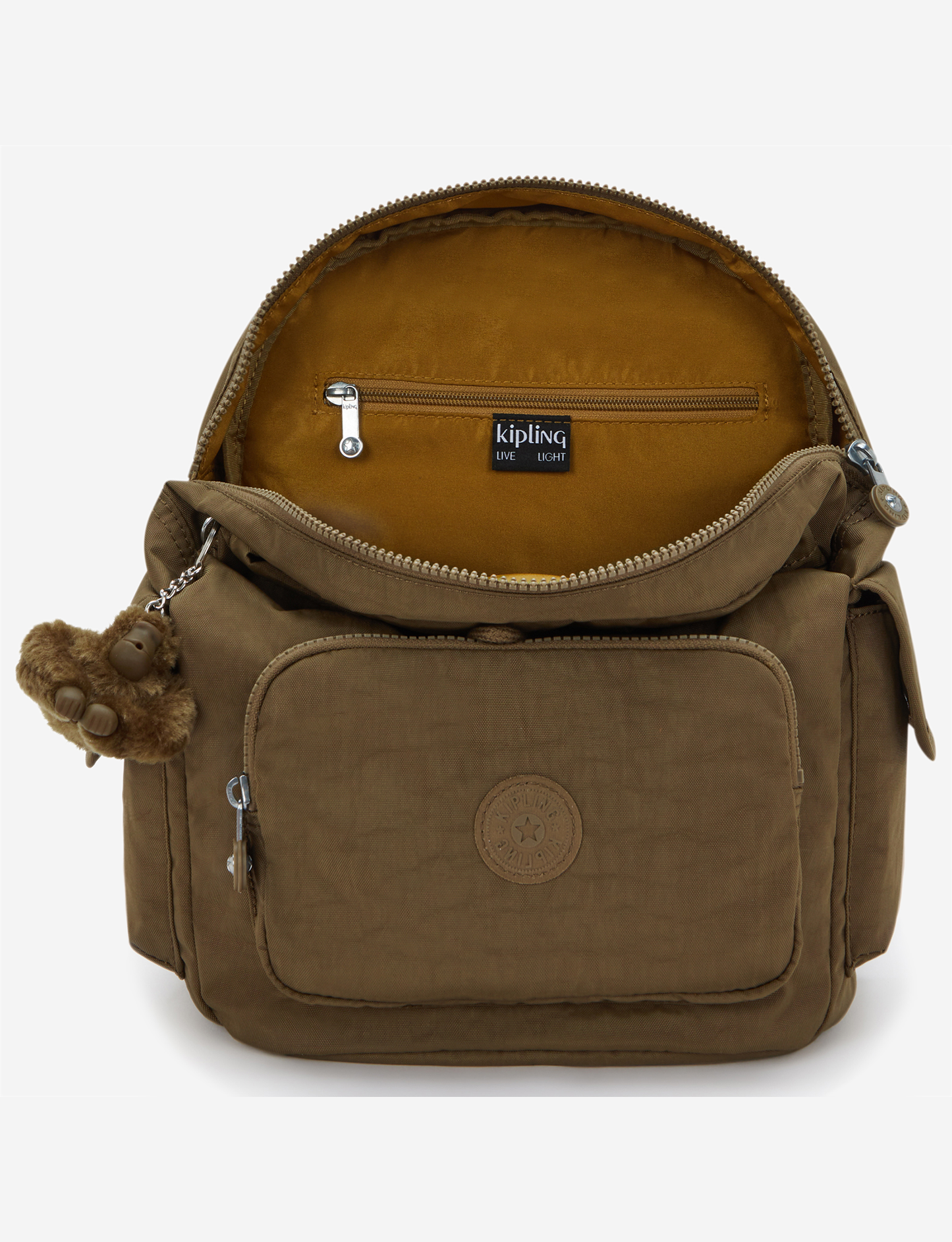 KIPLING City Pack S Smooth Khaki Small backpack 15635-1NA