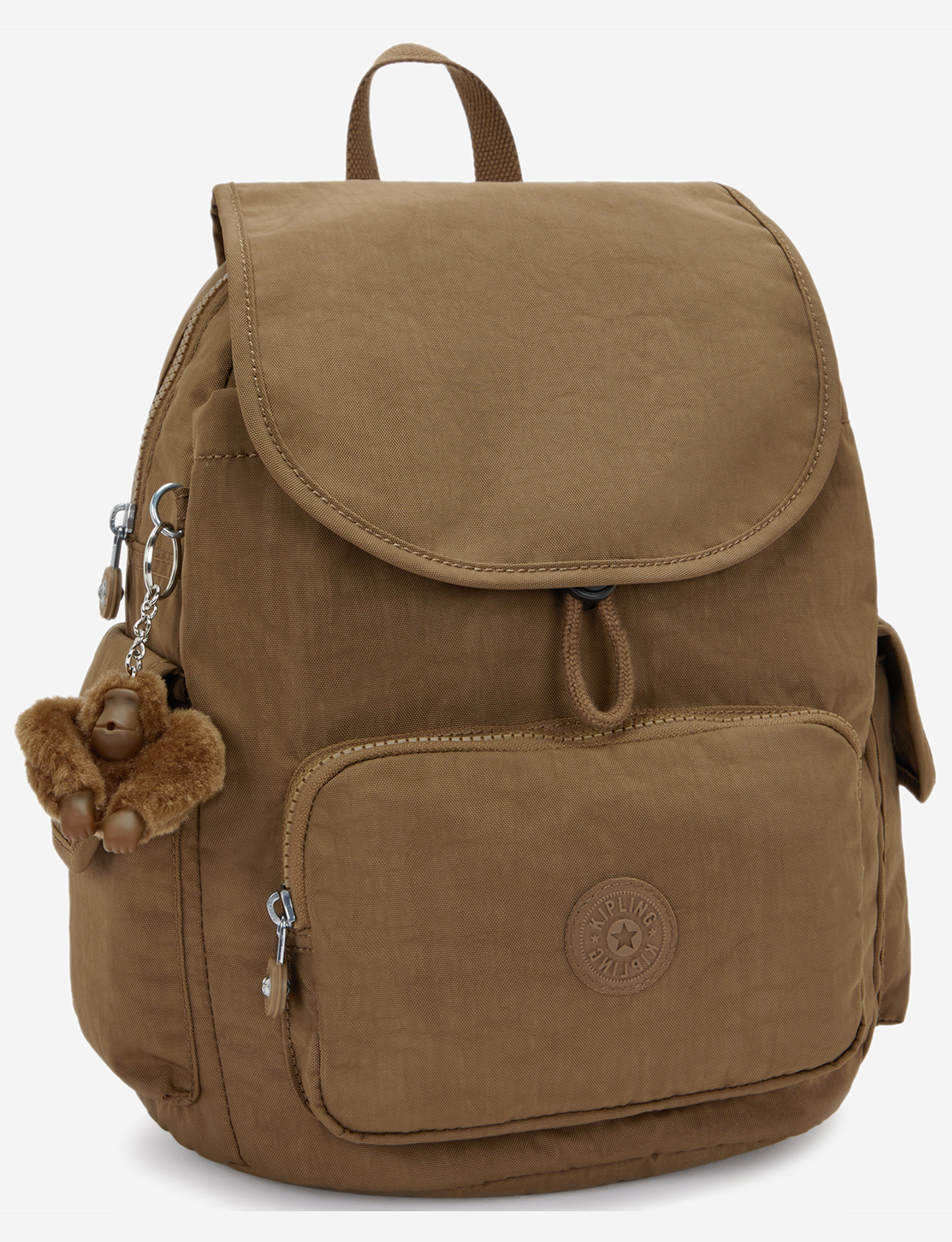 KIPLING City Pack S Smooth Khaki Small backpack 15635-1NA