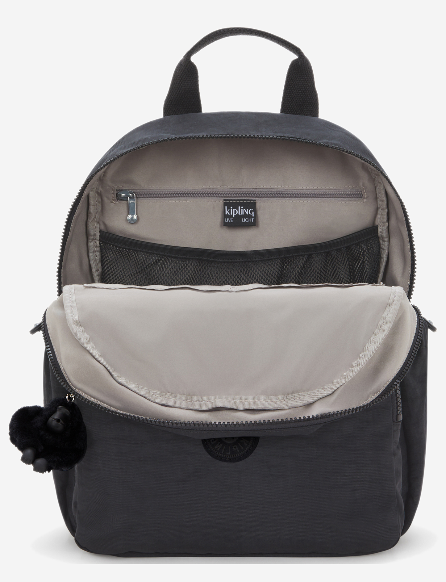 KIPLING Maisie Black Noir Medium baby backpack (with changing mat) I3339-P39