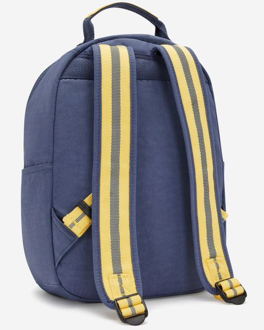 Kipling  Seoul S Window Dungaree Blue Small Backpack (with Laptop Compartment) I8753-6MI