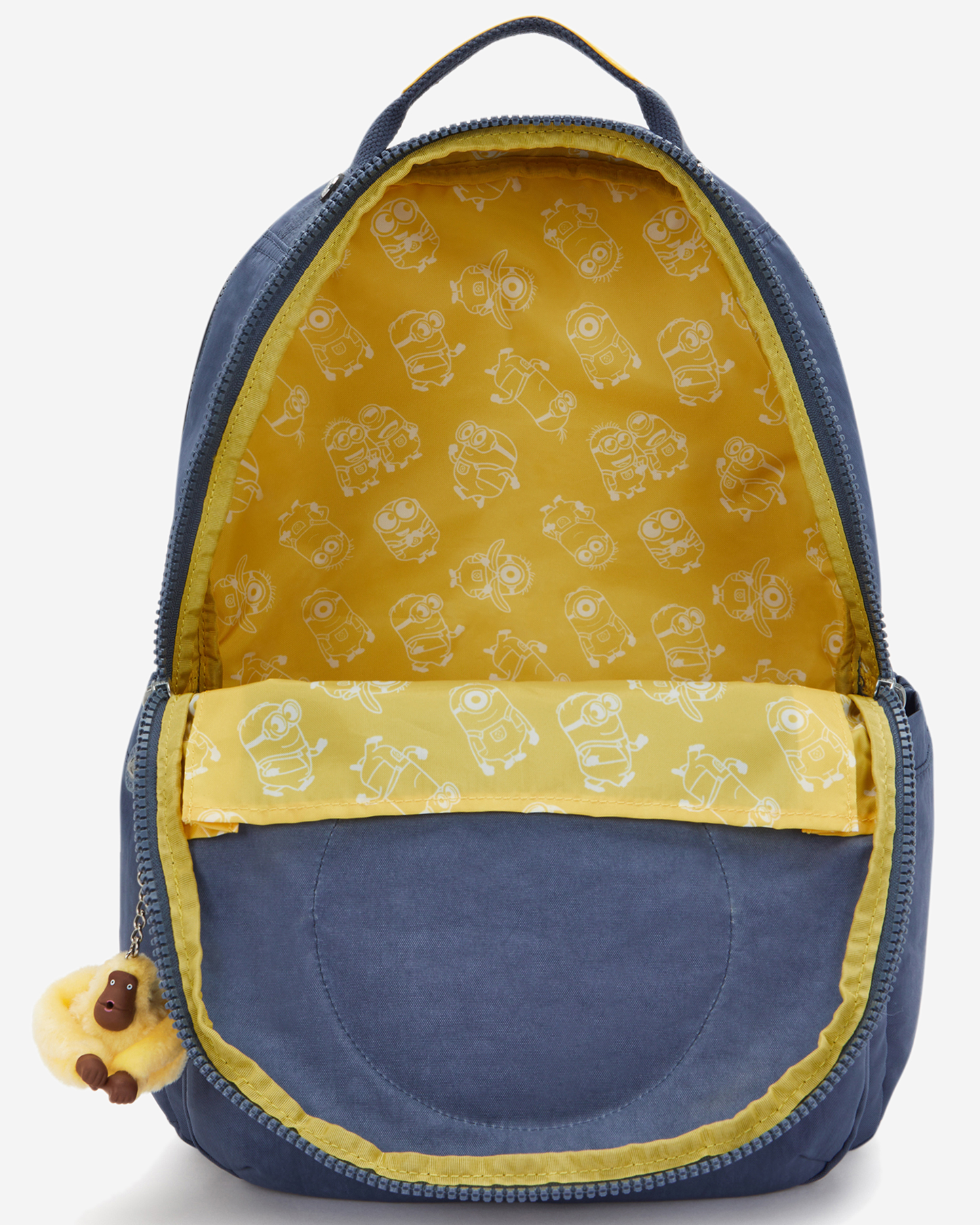 Kipling  Seoul Lap Window Dungaree Blue Large Backpack with Laptop Compartment I8345-6MI