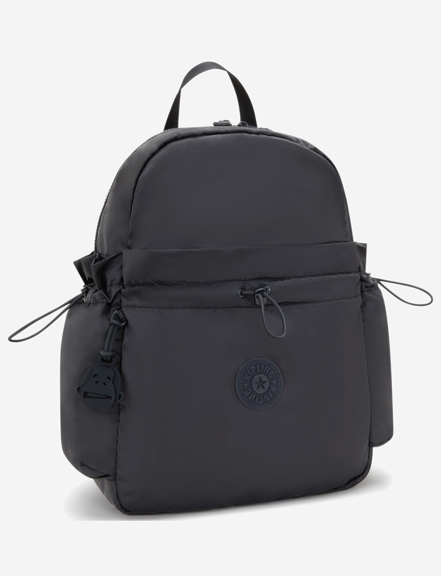 KIPLING Amita Simply Black Medium Backpack with Drawstring Pocket I8172-4RZ