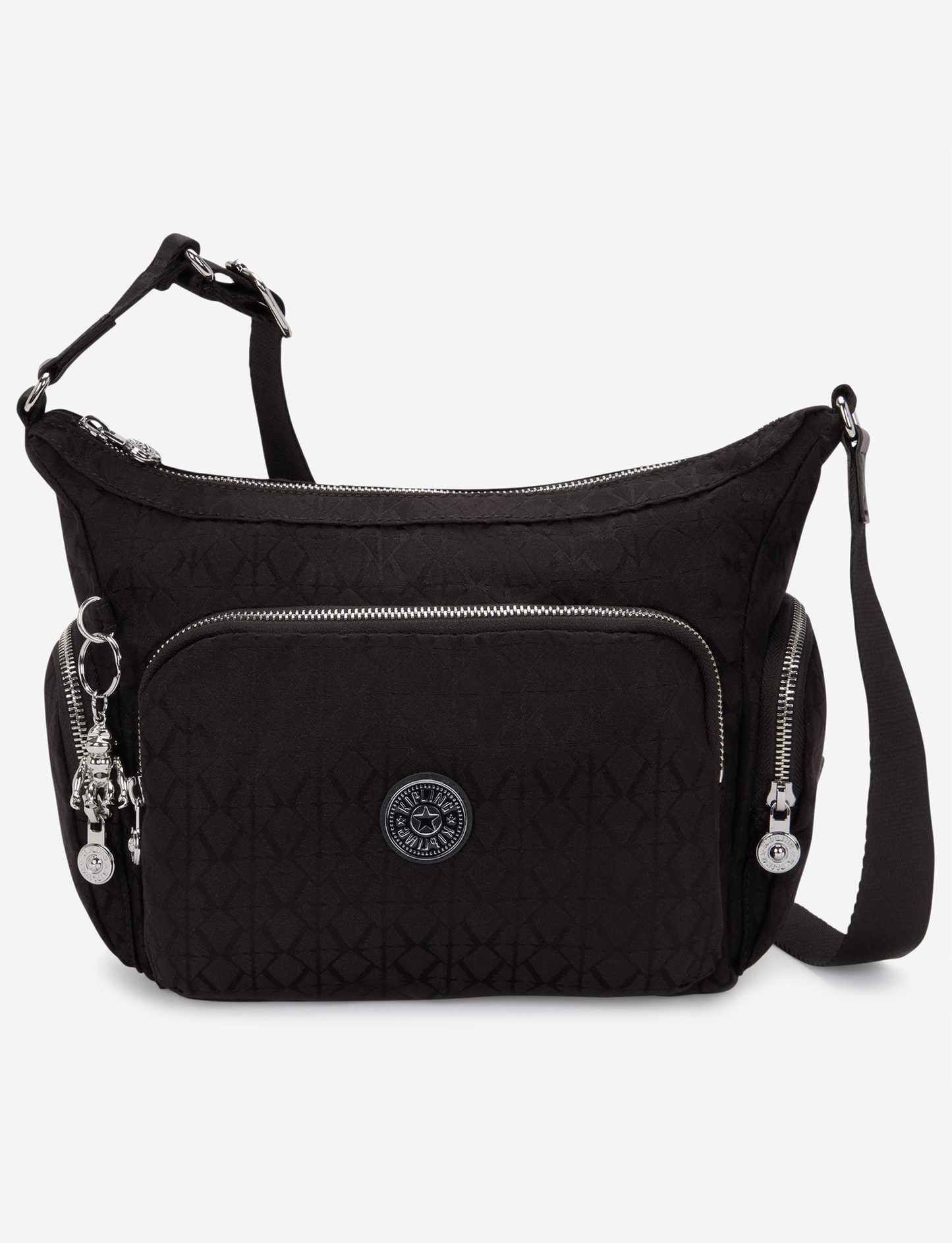 KIPLING Gabb S Noir Sign Jq Medium crossbody I8039-4NW