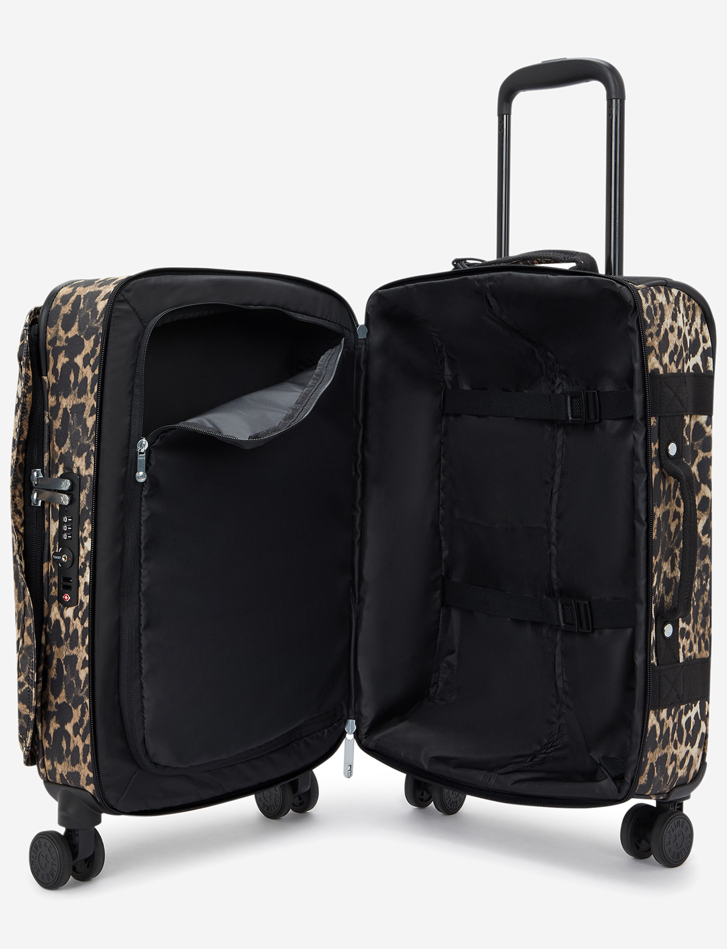 KIPLING Spontaneous S Wild Leopard Small wheeled luggage I7211-6JP