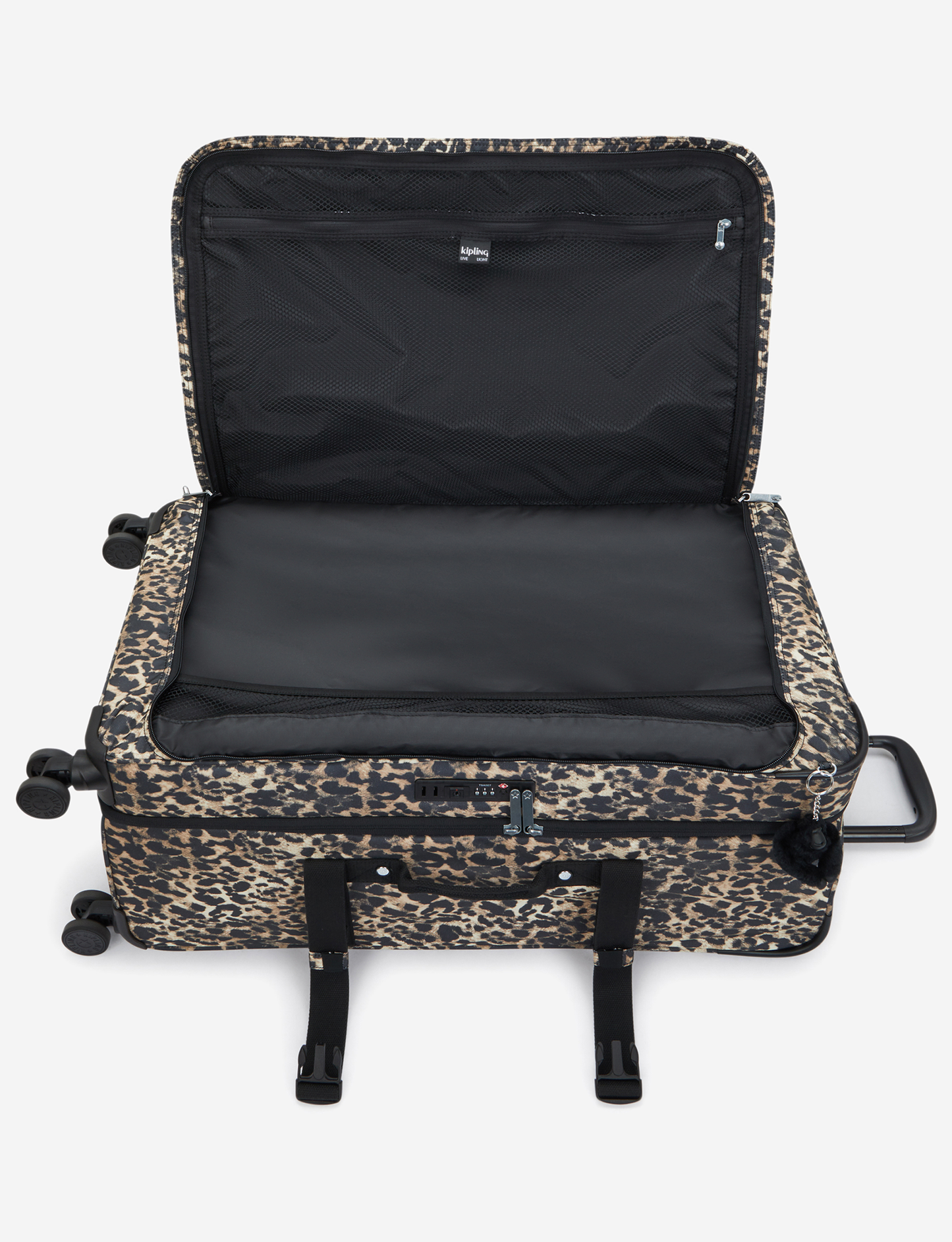 KIPLING Spontaneous L Wild Leopard Large wheeled luggage I3397-6JP