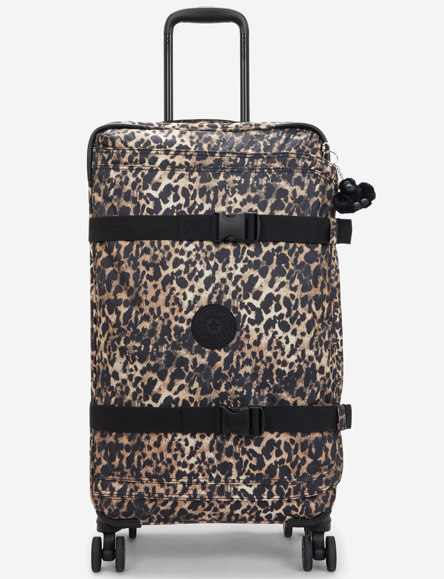 KIPLING Spontaneous M Wild Leopard Medium wheeled luggage I4556-6JP