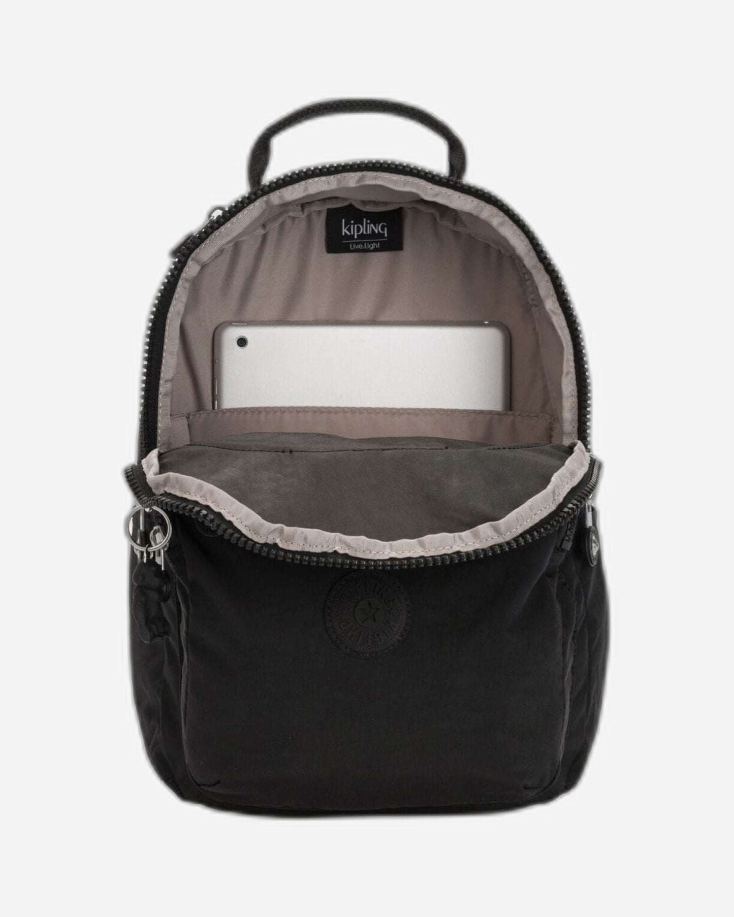 Kipling Seoul S Black Noir Small Backpack (With Tablet Compartment) I4082-P39