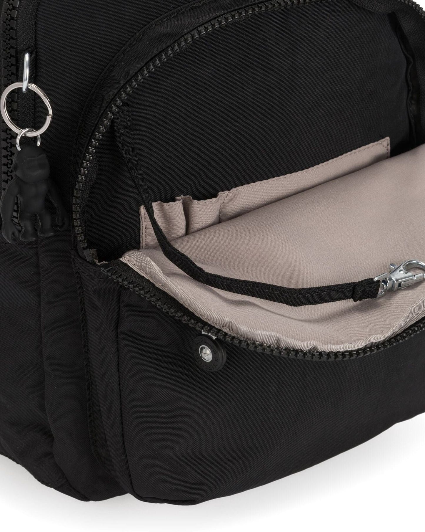 Kipling Seoul S Black Noir Small Backpack (With Tablet Compartment) I4082-P39