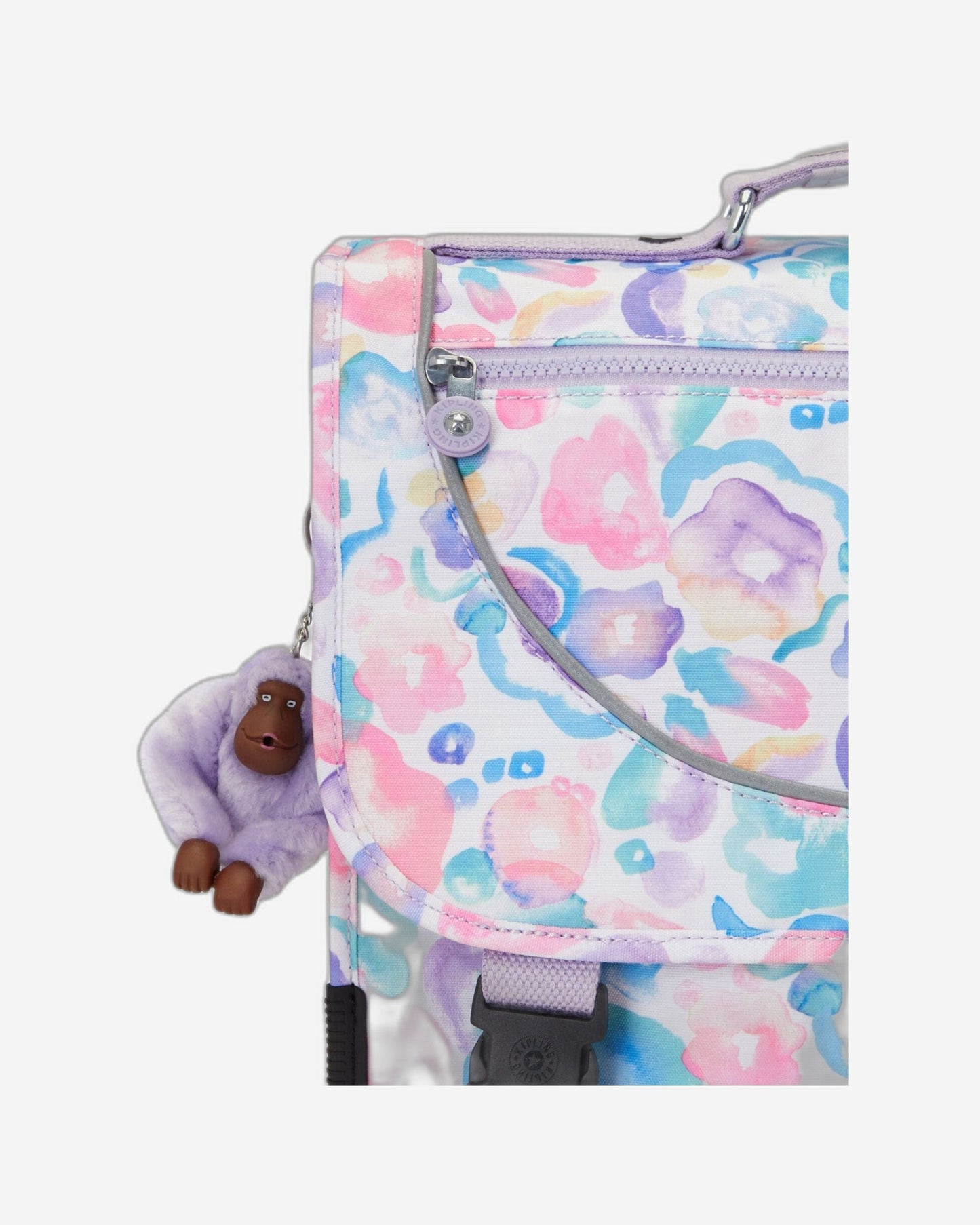 Kipling Preppy Aqua Flowers Backpack C2I6543-2FW