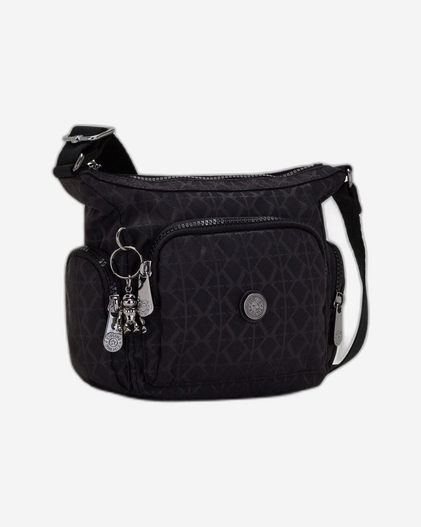 Kipling Gabbie Mini Signature Blk Q Small Crossbody Bag C2I7282-M34