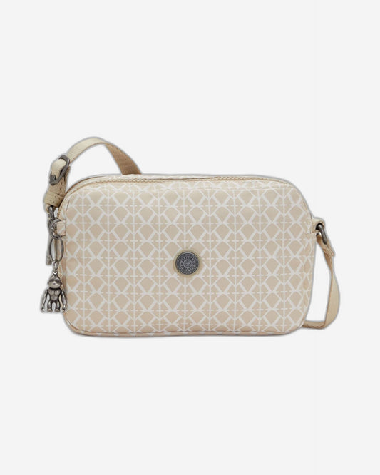 Kipling Milda Signature Beige Small Crossbody Bag C2I7669-R63