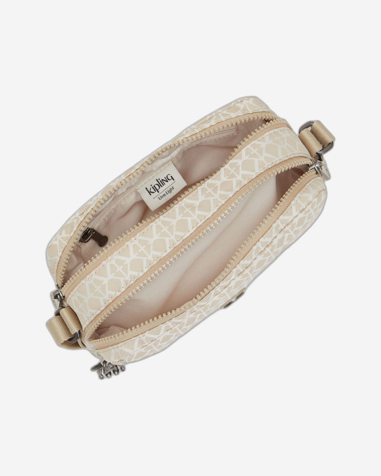 Kipling Milda Signature Beige Small Crossbody Bag C2I7669-R63
