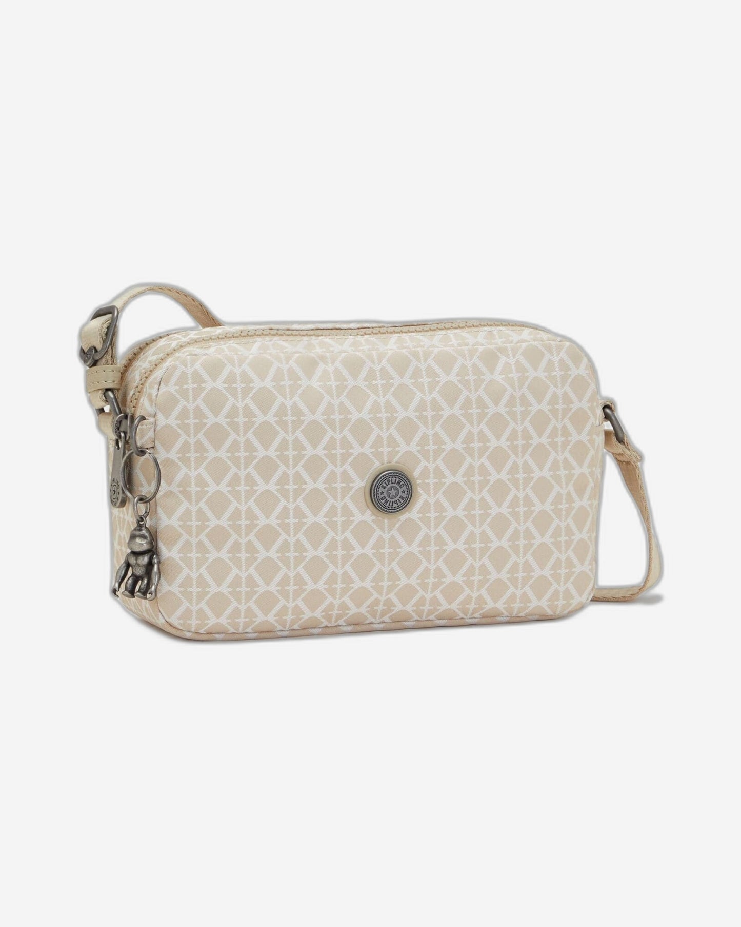 Kipling Milda Signature Beige Small Crossbody Bag C2I7669-R63