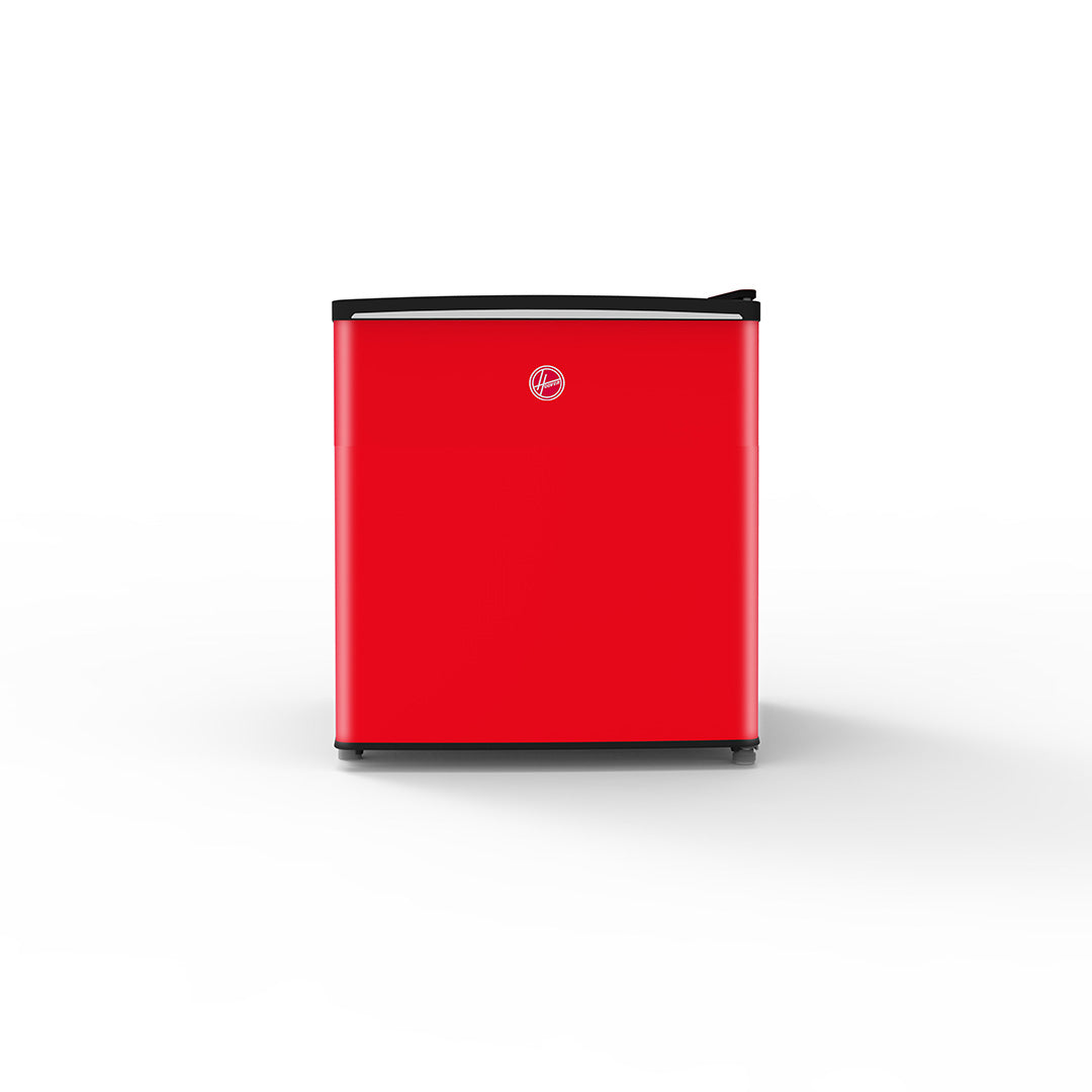 Hoover 62L Single Door Compact Refrigerator with Freezer Compartment - Mechanical Control, Adjustable Thermostat, 1 Removable Shelf, Defrost Feature, 1 Year Warranty,Red - HSD-K62-R