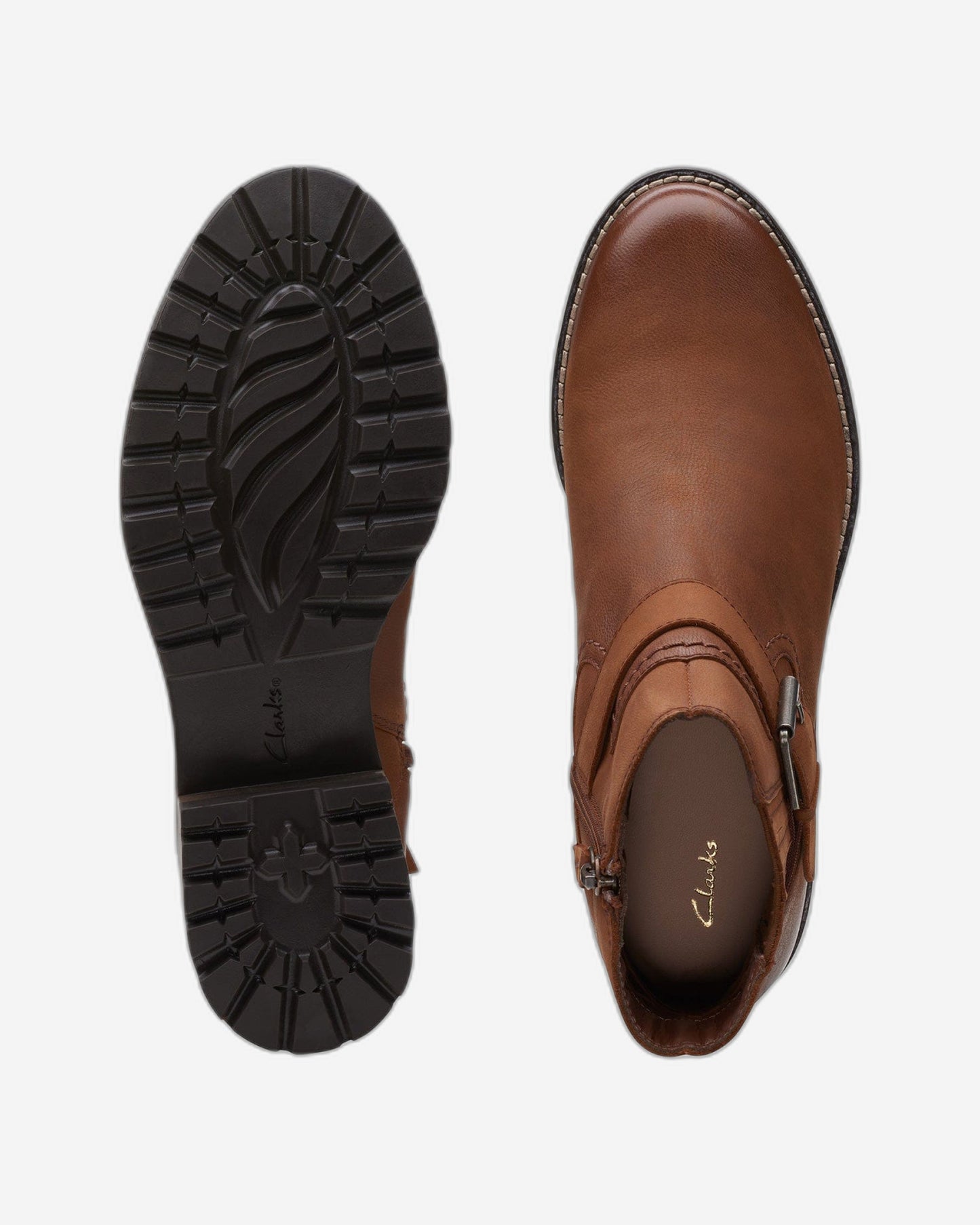 Clarks Clarkwell Strap Boots (Wide Fit)
