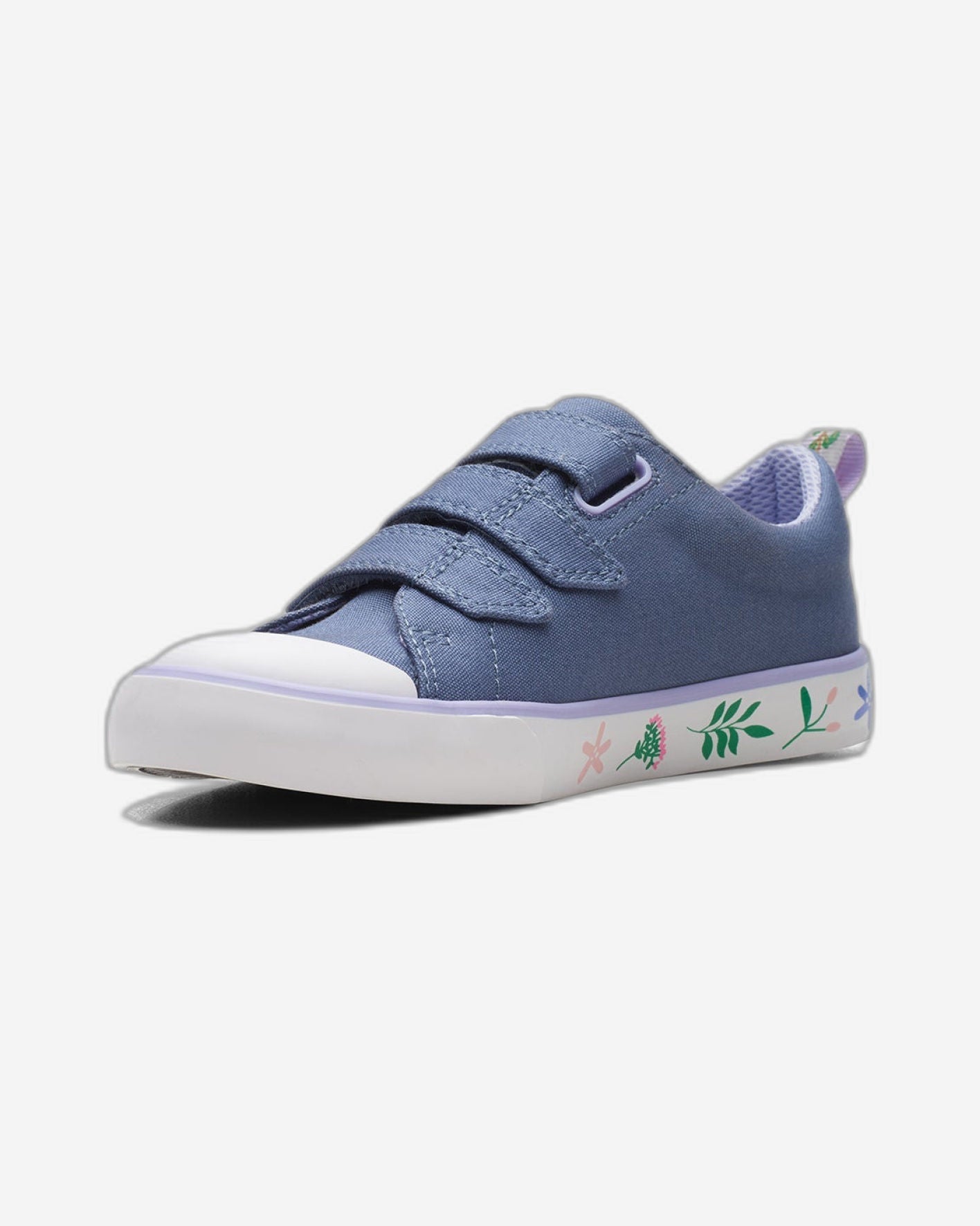 Clarks Girls Foxing Lo Kid. (Wide Fit)