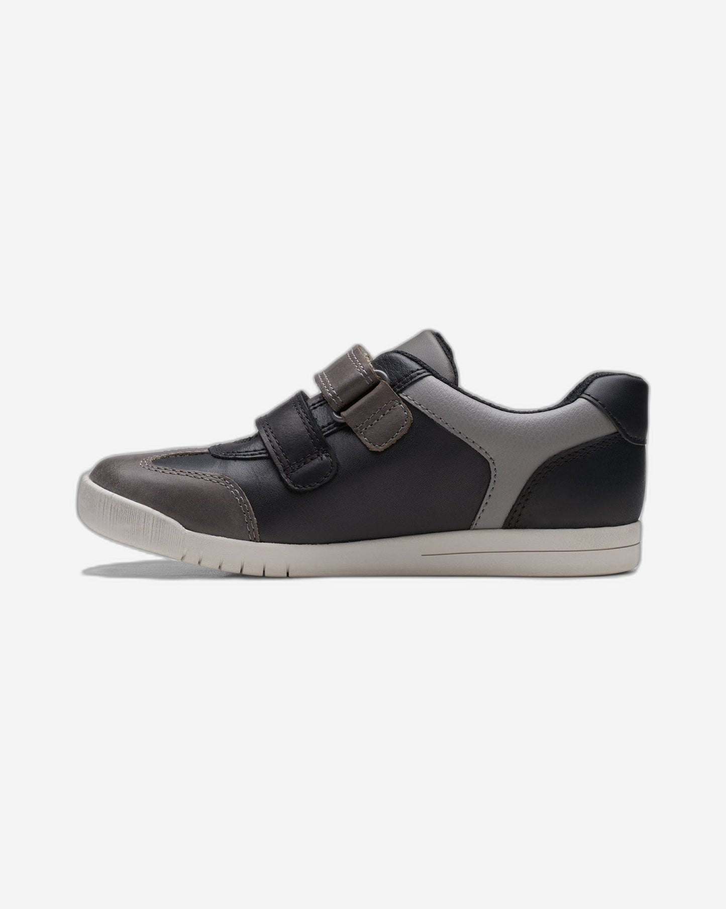 Clarks Boys Den Stripe Kid (Wide Fit)