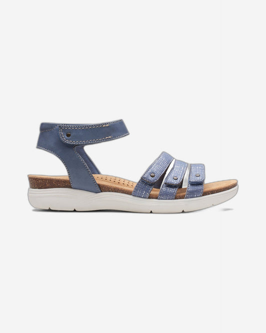 Clarks April Dove Sandals (Wide Fit)