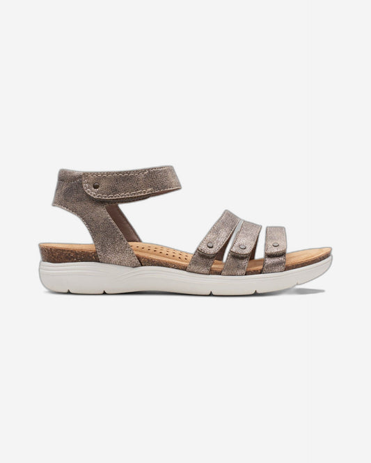Clarks April Dove Sandals (Wide Fit)
