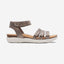 Clarks April Dove Sandals (Wide Fit)