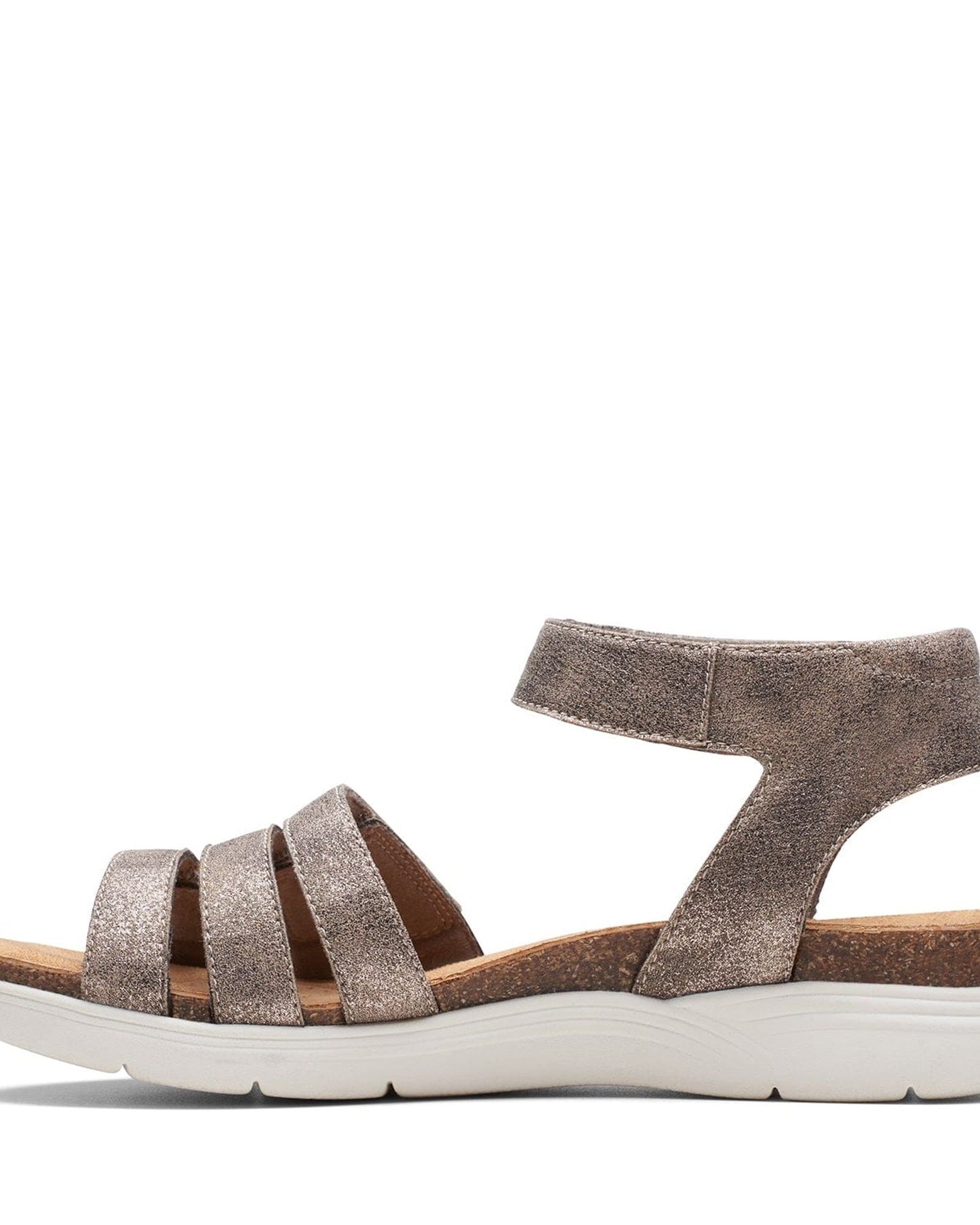 Clarks April Dove Sandals (Wide Fit)
