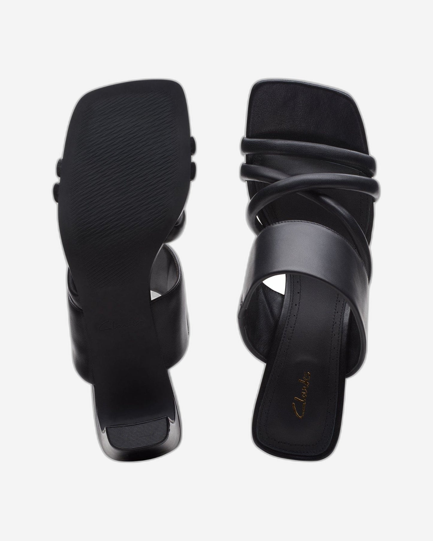Clarks Seren65 Mule - Sandals - Black Leather (Standard Fit)