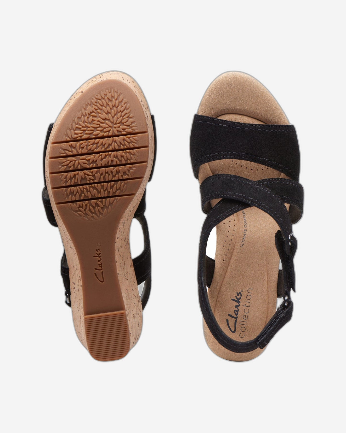 Clarks Rose Way Sandals (Wide Fit)