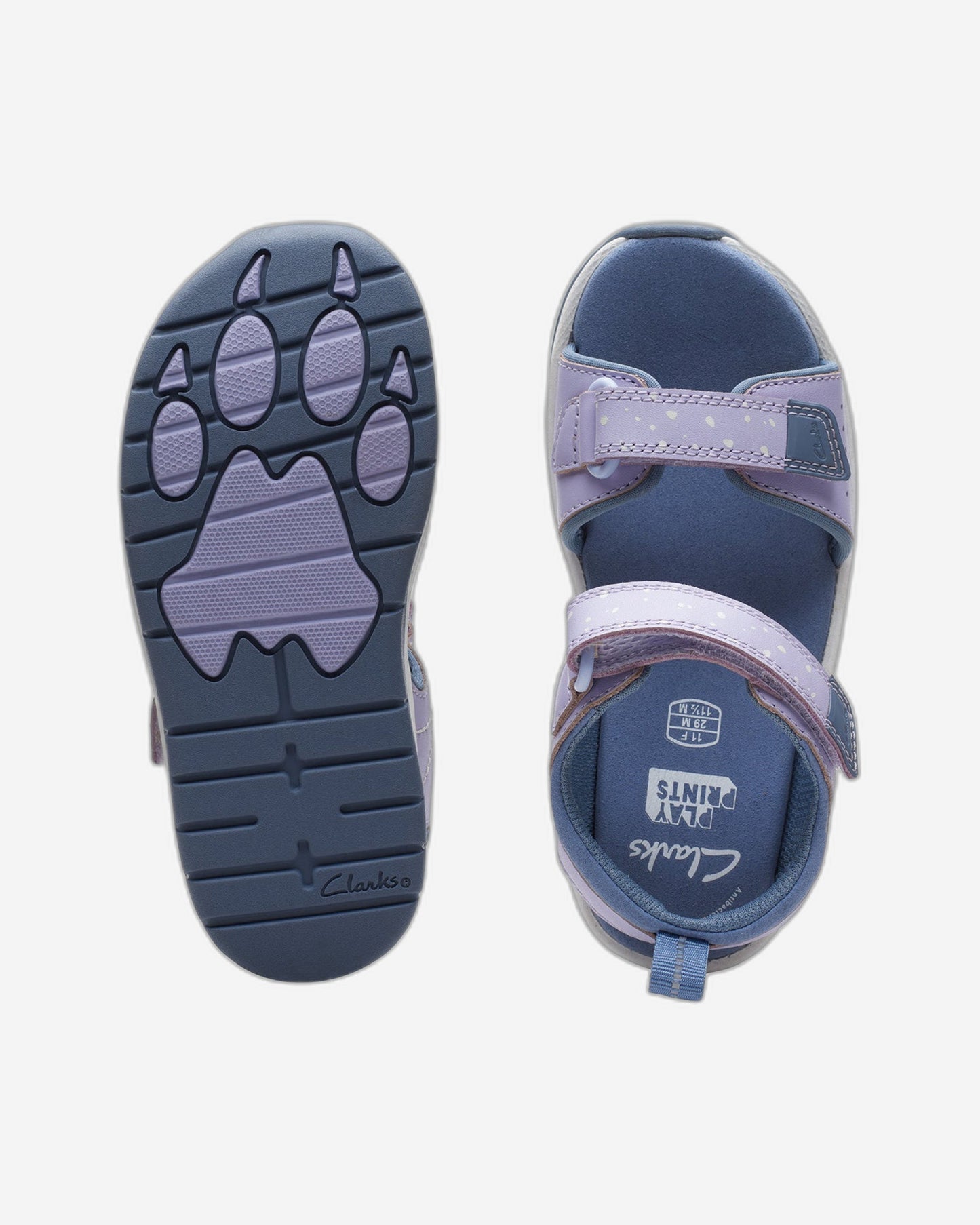 Clarks Girls Clowder Print Kid. (Standard Fit)