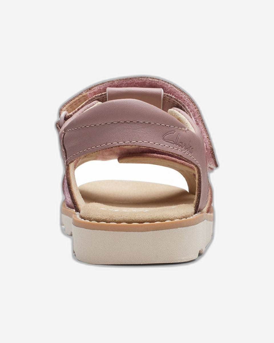Clarks Girls Crown Brill Kid. (Wide Fit)