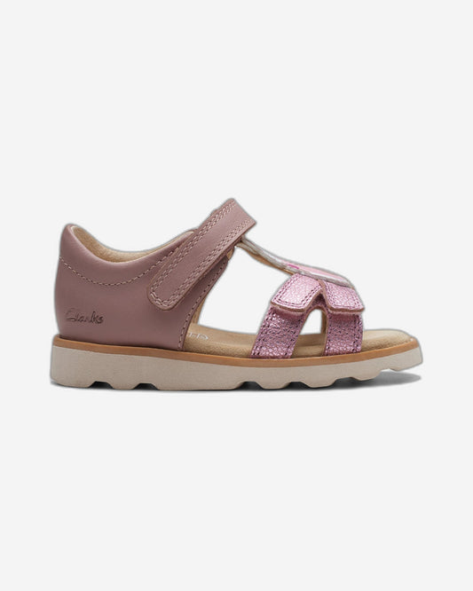 Clarks Girls Crown Brill Toddler. (Wide Fit)